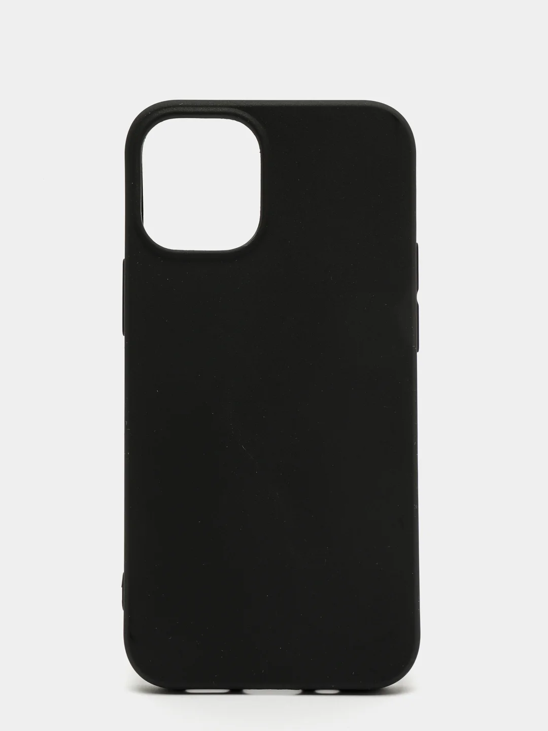 Черный силиконовый чехол на iPhone 12 Mini