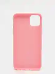 Розовый силиконовый чехол на iPhone 11 Pro Max