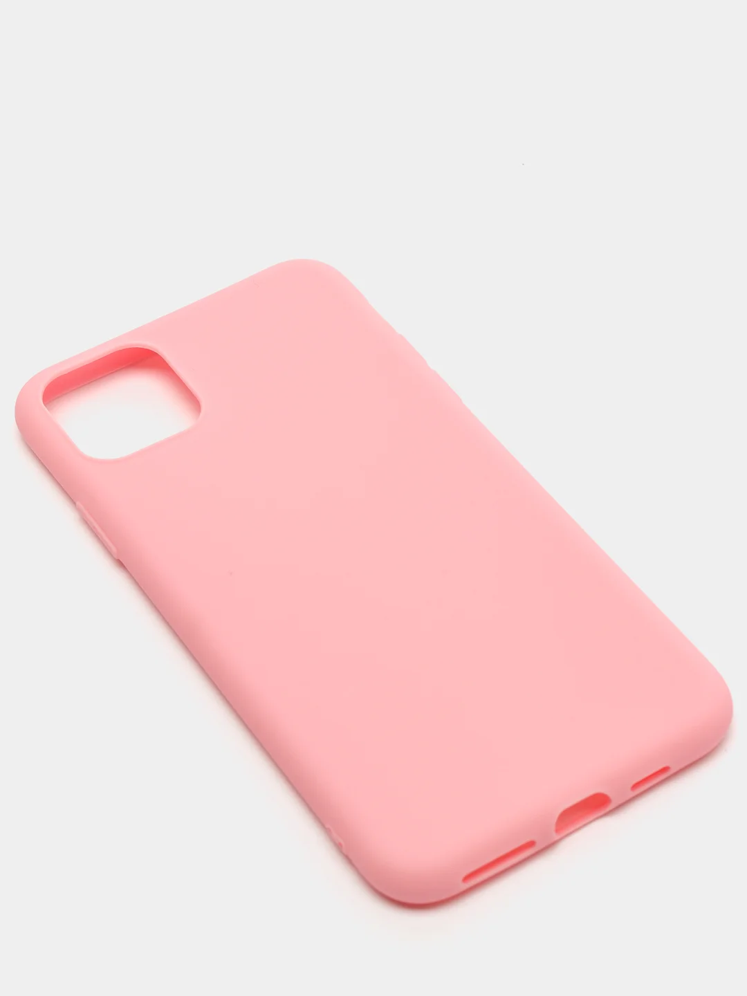 Розовый силиконовый чехол на iPhone 11 Pro Max