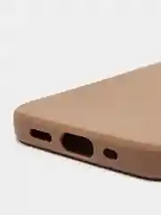 Коричневый силиконовый чехол на iPhone 12 Mini