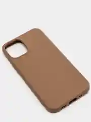 Коричневый силиконовый чехол на iPhone 12 Mini