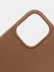 Коричневый силиконовый чехол на iPhone 12 Mini