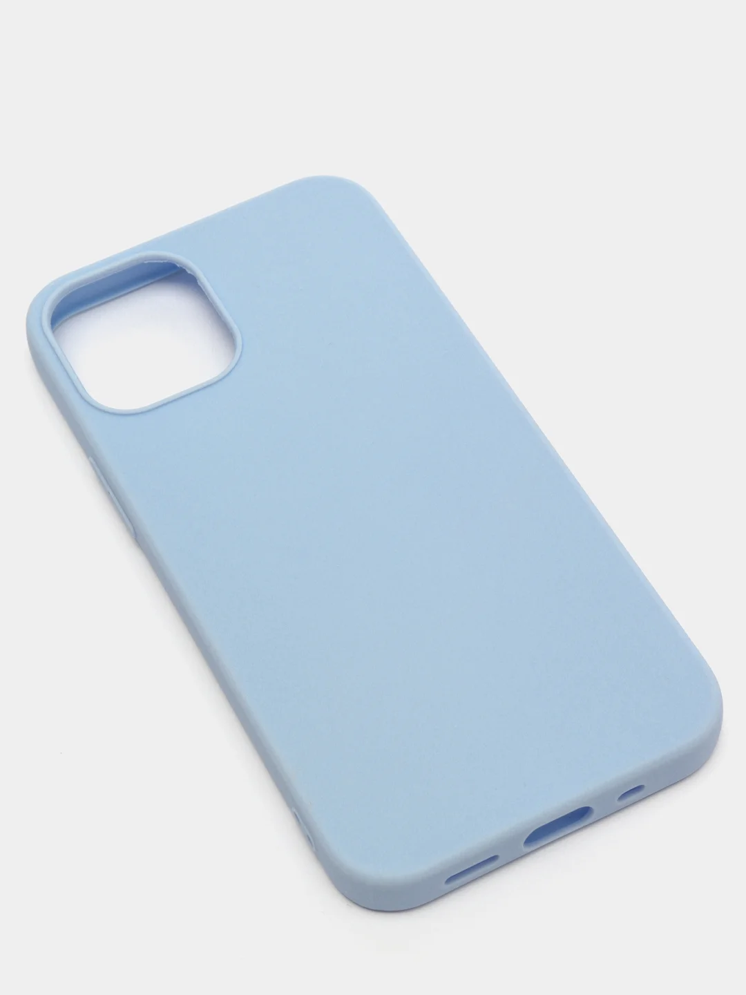 Голубой силиконовый чехол на iPhone 12 Mini