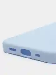 Голубой силиконовый чехол на iPhone 12 Mini