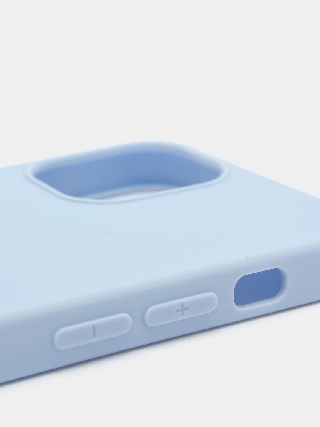 Голубой силиконовый чехол на iPhone 12 Mini