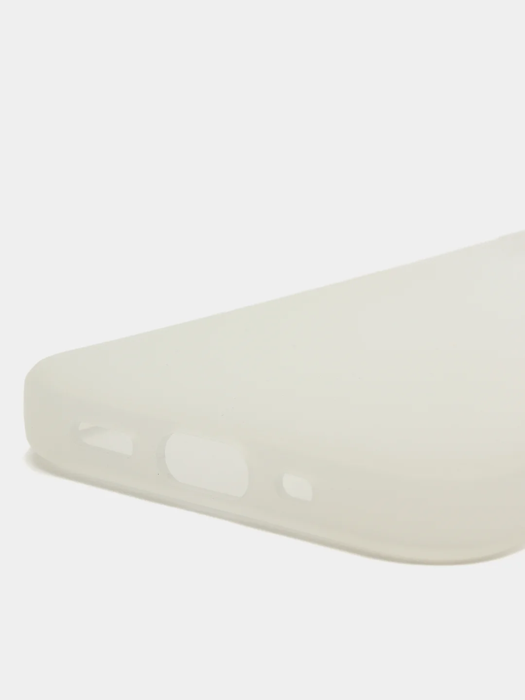 Белый силиконовый чехол на iPhone 12 Mini