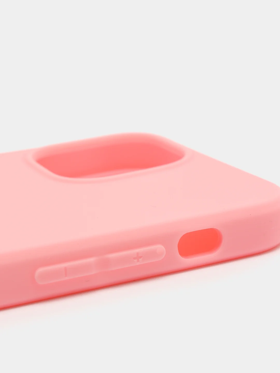 Розовый силиконовый чехол на iPhone 12 Mini