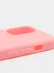 Розовый силиконовый чехол на iPhone 12 Mini