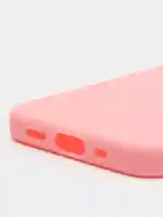 Розовый силиконовый чехол на iPhone 12 Mini