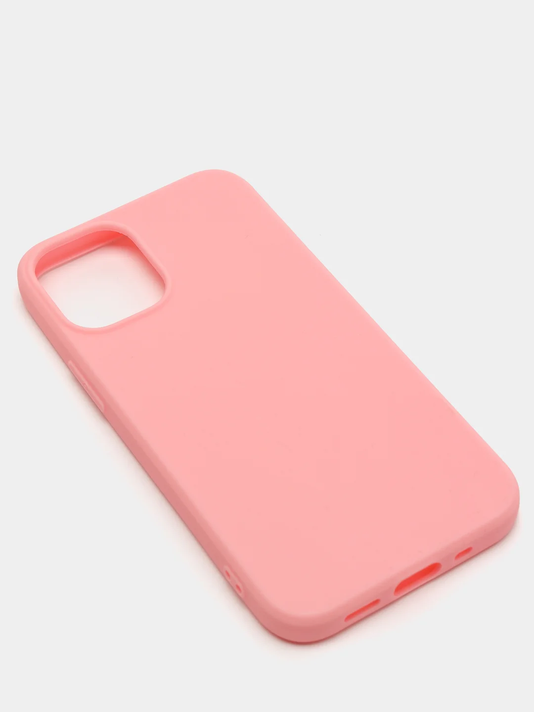 Розовый силиконовый чехол на iPhone 12 Mini
