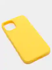 Желтый силиконовый чехол на iPhone 12 Mini