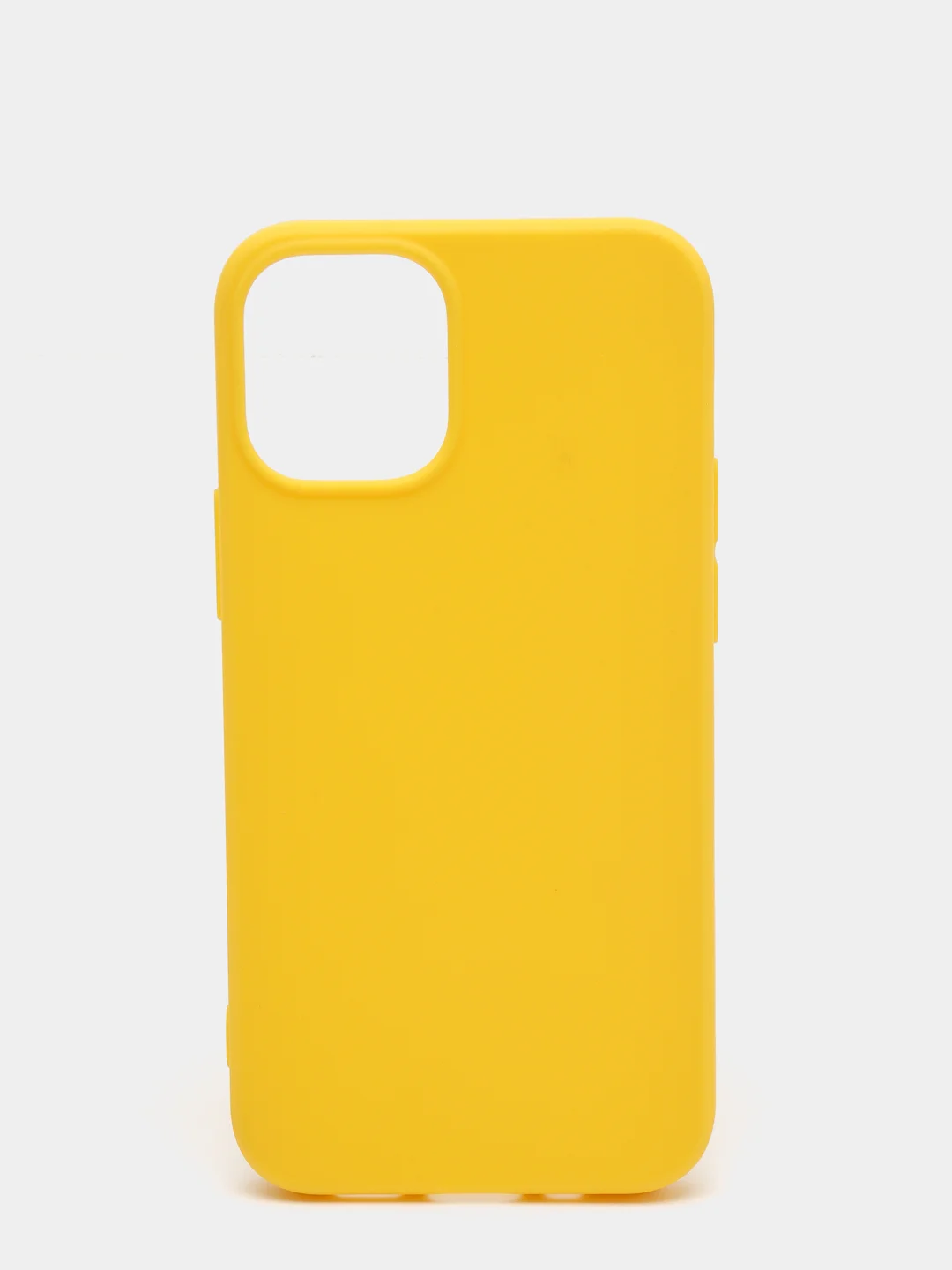Желтый силиконовый чехол на iPhone 12 Mini