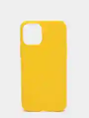 Желтый силиконовый чехол на iPhone 12 Mini