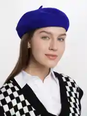 Синий беретка