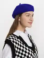 Синий беретка
