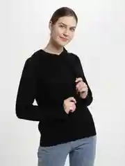 Черный свитер С КАПЮШОНОМ