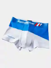Синий мужские хлопковые трусы боксеры