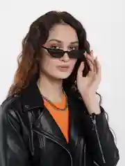 Черный очки солнцезащитные, имиджевые с чехлом и салфеткой