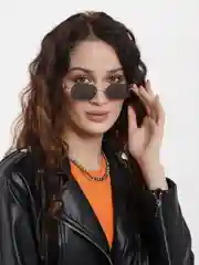 Черный очки солнцезащитные, имиджевые унисекс