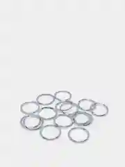 Серебряный кольцо соединительное 6,8,10 ,12 мм   30 шт