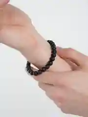 Коричневый браслет мужской, из натурального камня