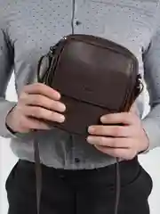 Коричневый сумка мужская из искусственной кожи Pellecon 812-81434-2