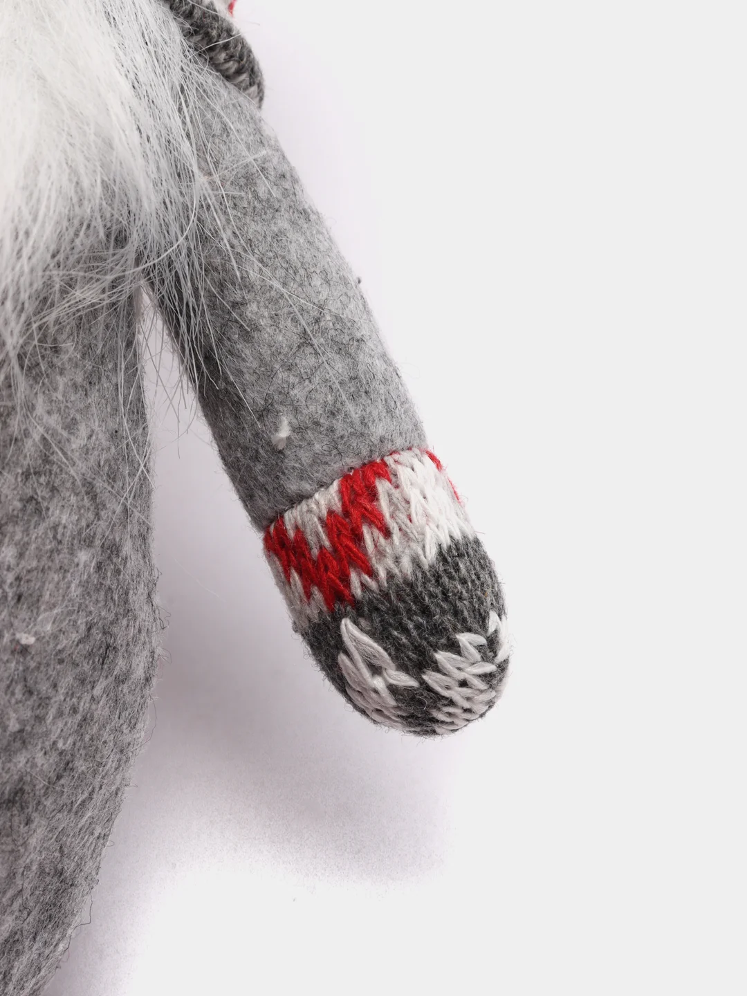 Красный новогодний гномик, гном tomte, гном nisse
