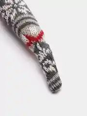 Красный новогодний гномик, гном tomte, гном nisse