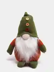 Зеленый новогодний гномик,  гном tomte, гном nisse