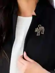Желтый брошь 3 цвета / Брошка / Кошка / Брошь женская / Броши / Со стразами