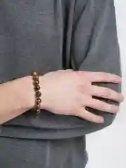 Серый браслет мужской, из натурального камня