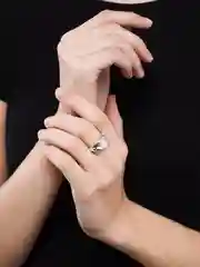 Серебряный кольцо геометрическое, полое гладкое колечко, золотое/серебряное фаланговое кольцо