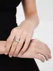 Серебряный кольцо геометрическое, полое гладкое колечко, золотое/серебряное фаланговое кольцо