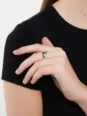Серебряный кольцо геометрическое, полое гладкое колечко, золотое/серебряное фаланговое кольцо