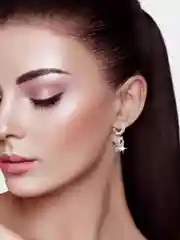 Серьги "Тигр", цвет серебро