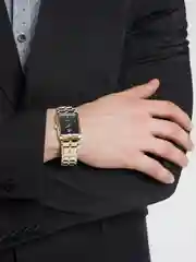Желтый мужские кварцевые часы
