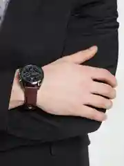 Золотой мужские кварцевые часы