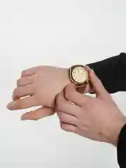 Терракотовый мужские кварцевые часы