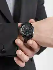 Черный мужские кварцевые часы