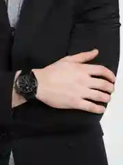 Черный мужские кварцевые часы