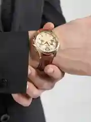 Золотой мужские кварцевые часы