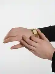 Золотой мужские кварцевые часы