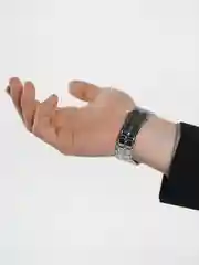 Серебряный мужские кварцевые часы