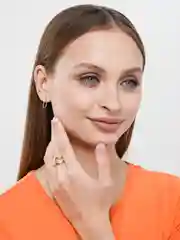 Серебряный кольцо геометрическое, полое гладкое колечко, золотое/серебряное фаланговое кольцо