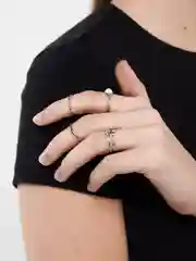 Серебряный набор колец