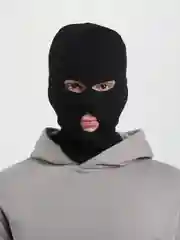 Черный балаклава вязанная, унисекс, 20 цветов