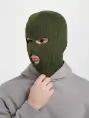 Зеленый балаклава вязанная, унисекс, 20 цветов