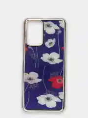 Темно-синий чехол Xiaomi Redmi 10, Сяоми Редми 10 силиконовый мраморный рисунок