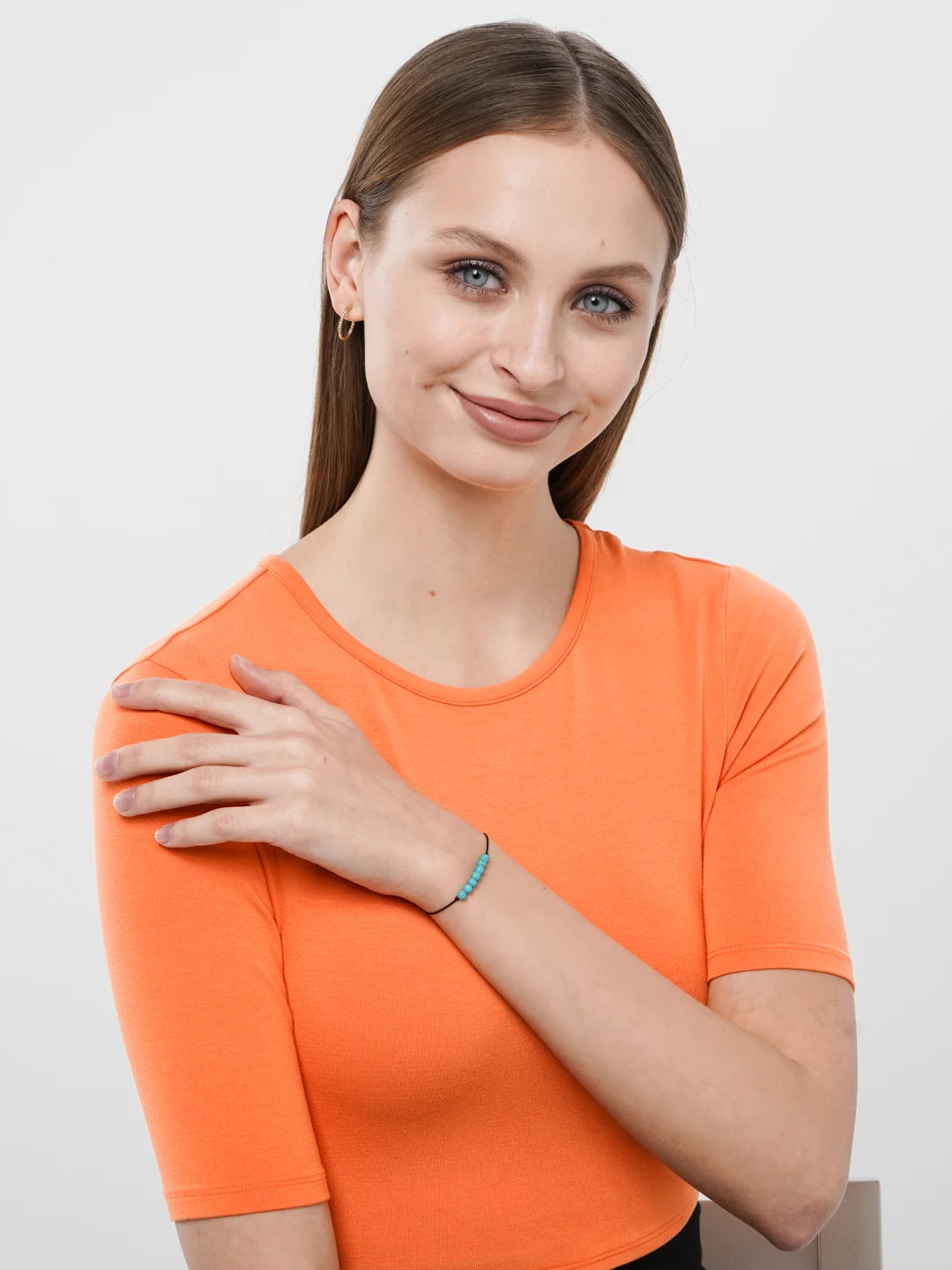 Бирюзовый браслет-нить "Simple bracelete"