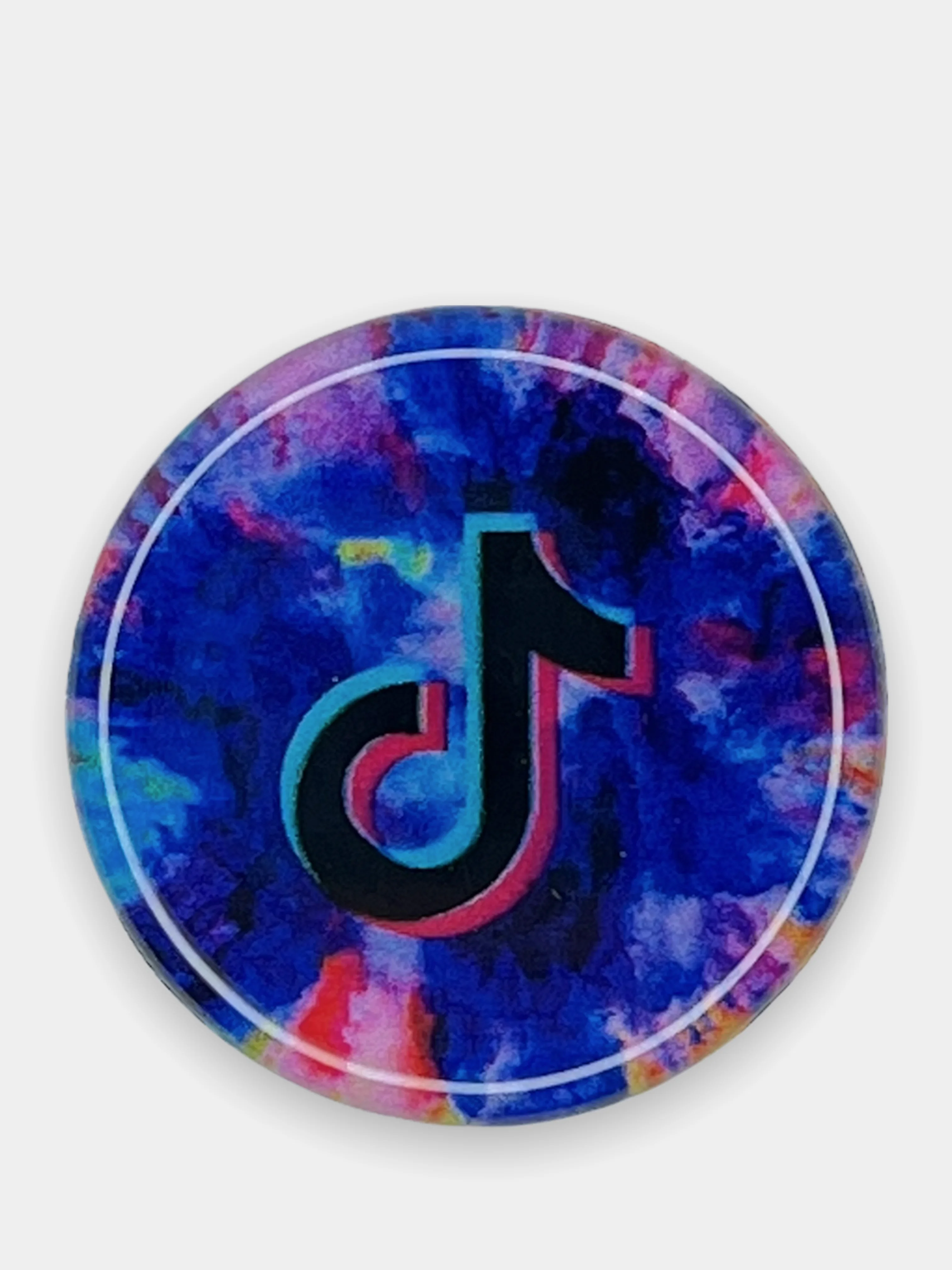 Тёмно-бордовый попсокет TikTok для смартфона (Tik tok, тик ток, тикток)